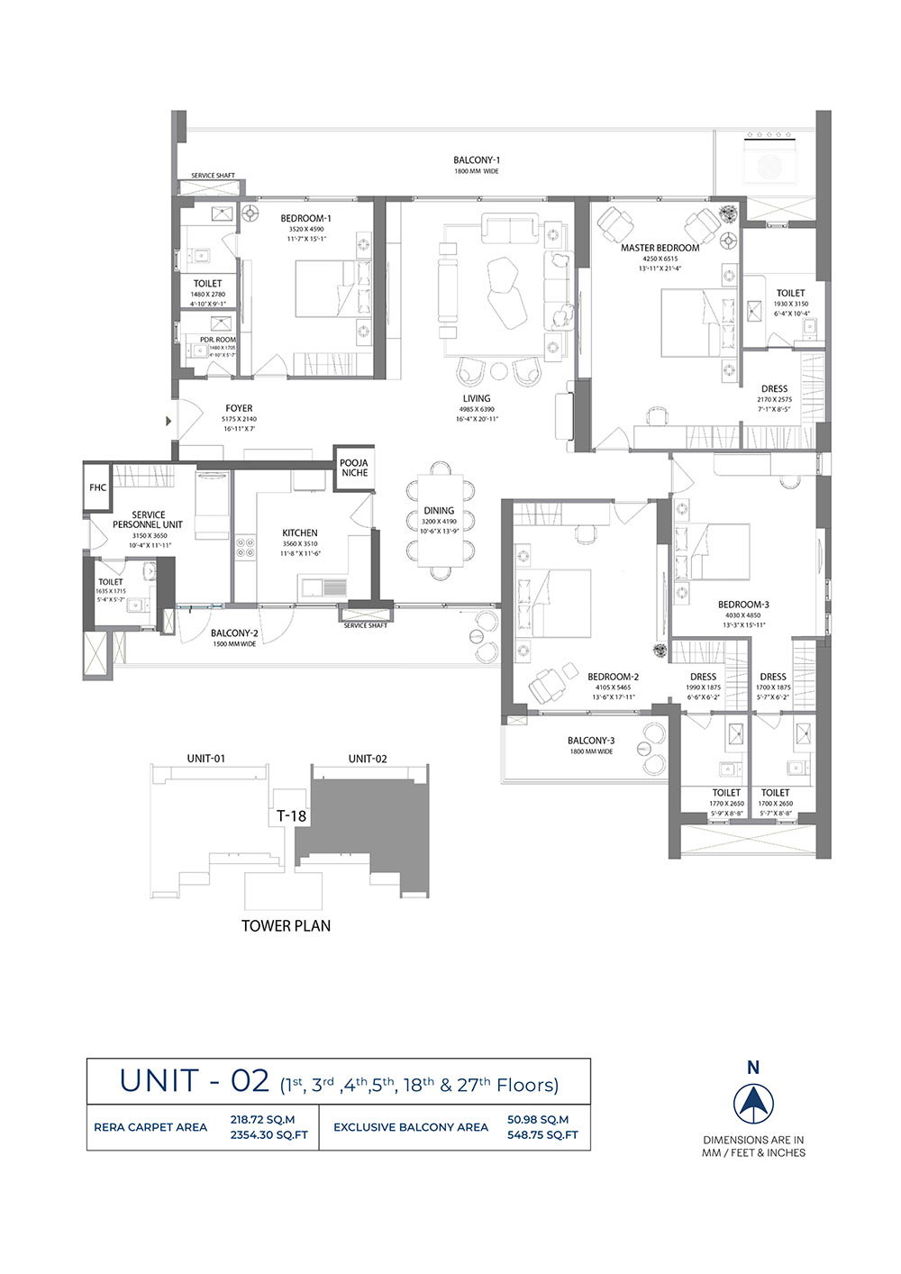 Experion Nova 4.5 BHK Floor Plan 3