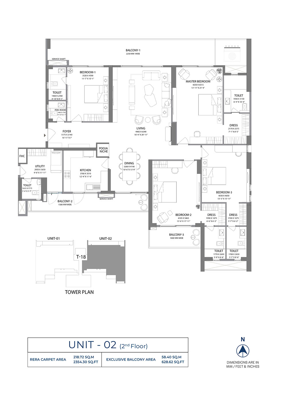 Experion Nova 4.5 BHK Floor Plan 4