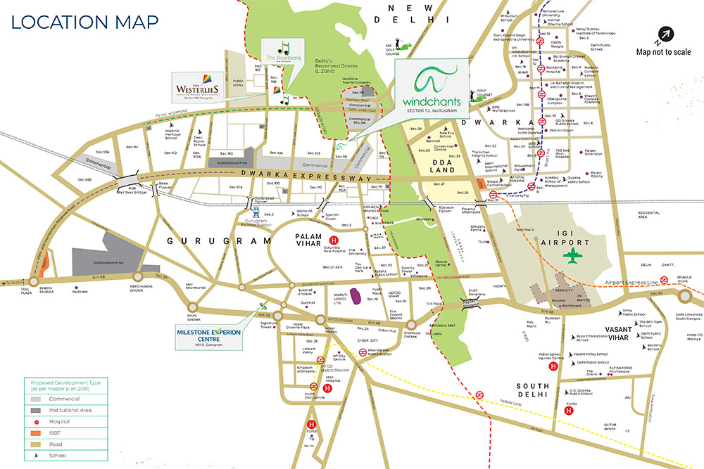 Sector 112 Gurgaon Location Map